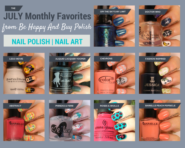 July favorite nail polishes and nail art | Be Happy And Buy Polish