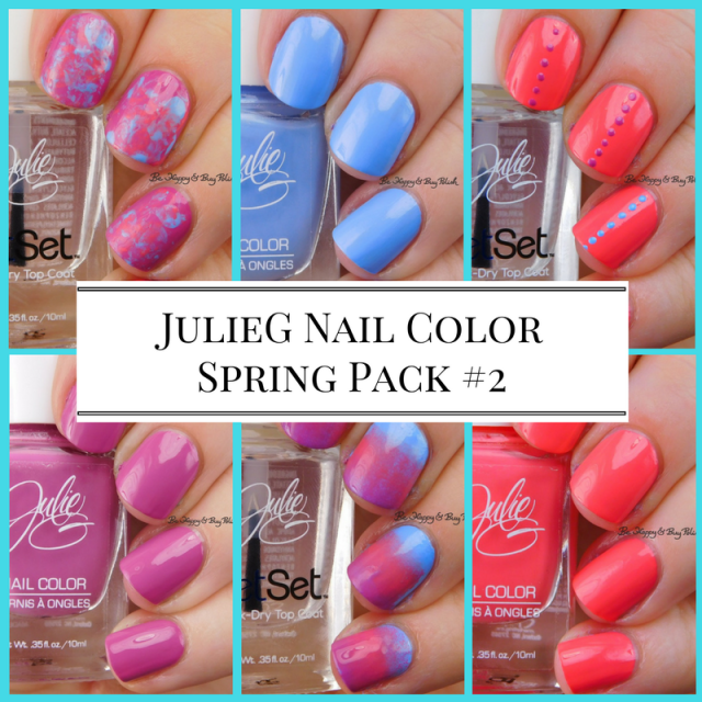 JulieG Nail Color Spring Pack #2 Rio de Janeiro, Santorini, Julie's Fave | Be Happy And Buy Polish