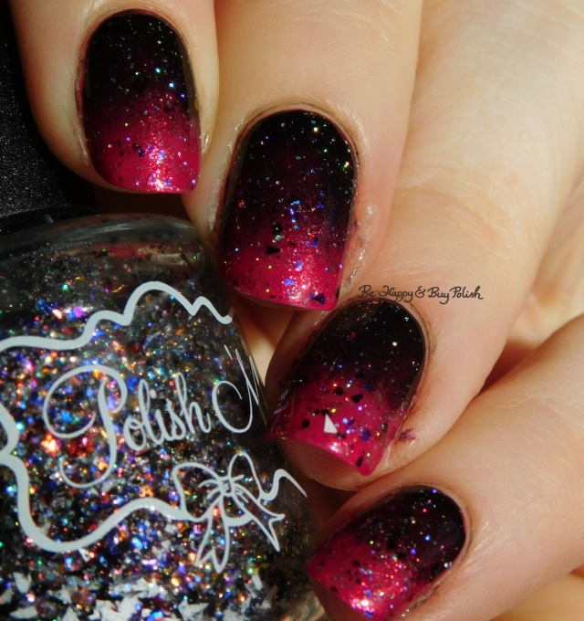Polish 'M Waverly Hills, Cult Nails Nevermore, China Glaze Ahoy! gradient holographic | Be Happy And Buy Polish